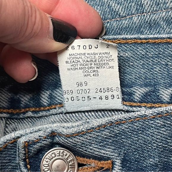 Vtg 90s LEVI LEVI’S 505 Men’s 42x30  Denim Jeans Medium Wash Classic Casual READ - Picture 8 of 13